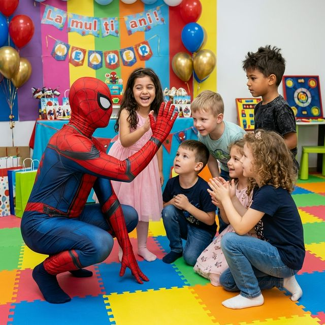 animator copii București SpiderMan